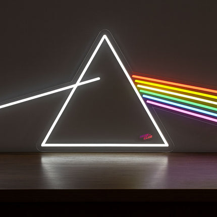 Néon LED 'Pink Floyd' design - Rock psychédélique vintage décoration
